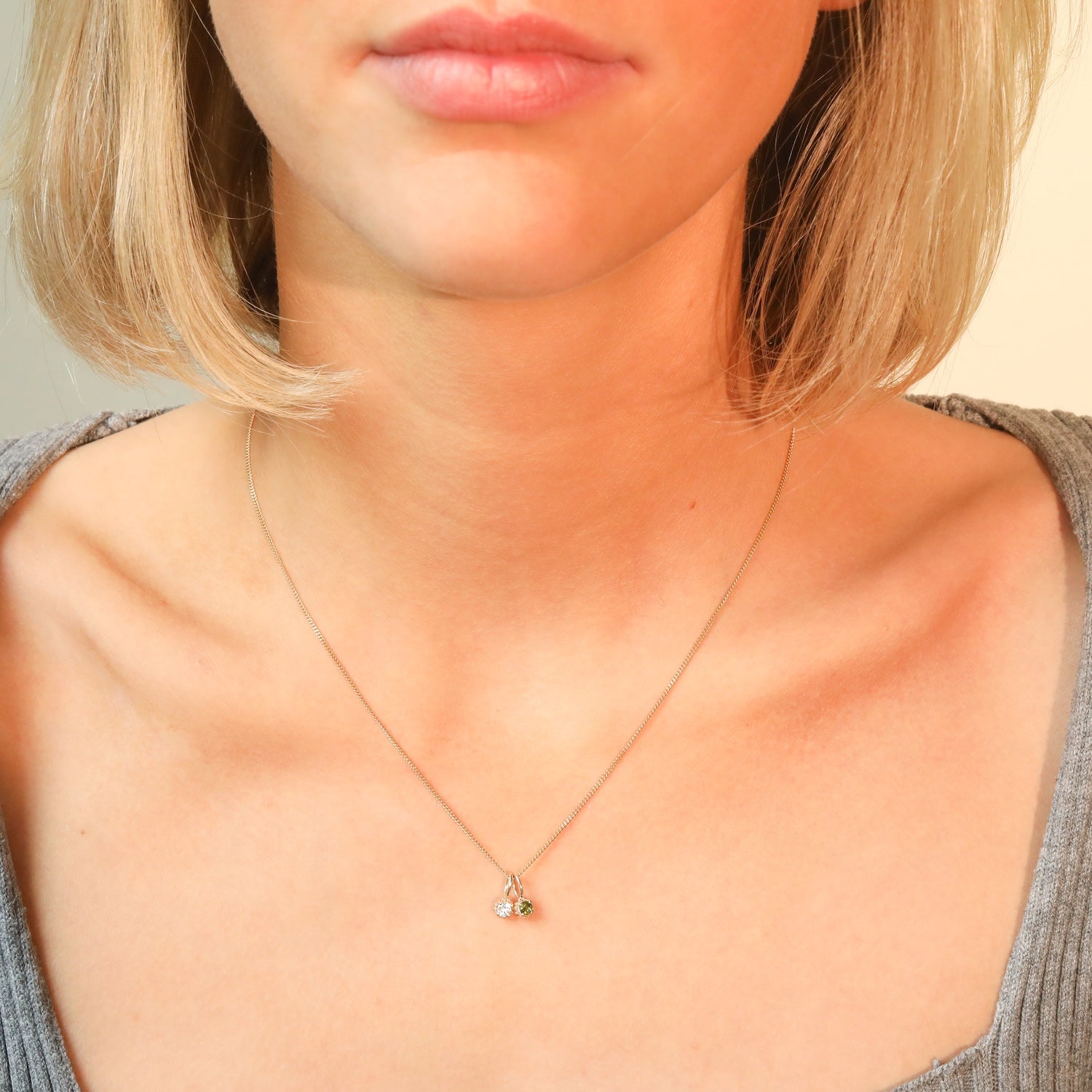 Ally Green Tourmaline pendant | 9K